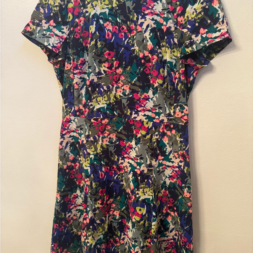 Floral Multicolor Women's Dress